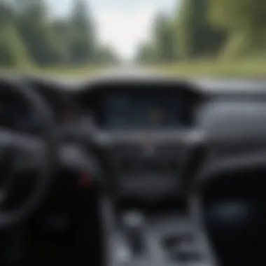 Technology Features in the Acura RDX Dashboard of the Acura RDX displaying advanced technology features.