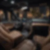Sophisticated interior design of a luxury SUV