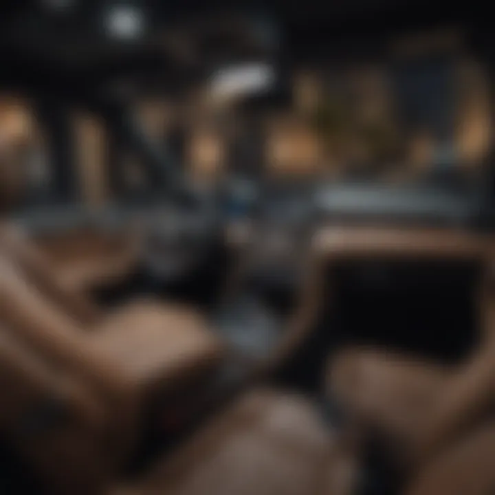 Sophisticated interior design of a luxury SUV
