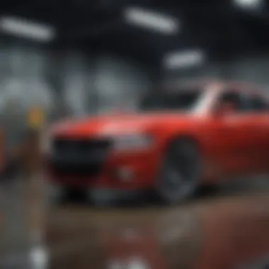 Dodge Charger SXT Interior and Driving Dynamics Interior view of the Dodge Charger SXT emphasizing driving dynamics