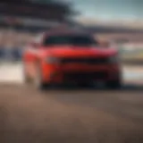 Dodge Charger SXT on a racetrack showcasing its speed