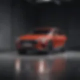 Elegant design of the Audi e-tron showcasing its modern aesthetics
