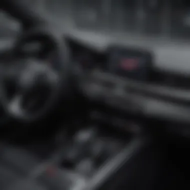 Cutting-Edge Technology Inside the Audi Hybrid Crossover Interior view of the Audi hybrid crossover highlighting advanced technology features