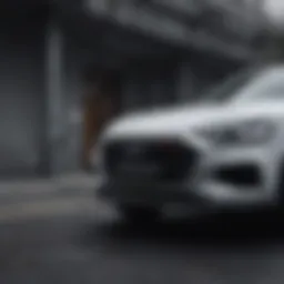 A sleek Audi hybrid crossover showcasing its modern exterior design