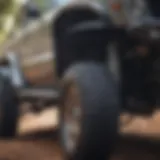 Detailed view of Baja Kits prerunner suspension components