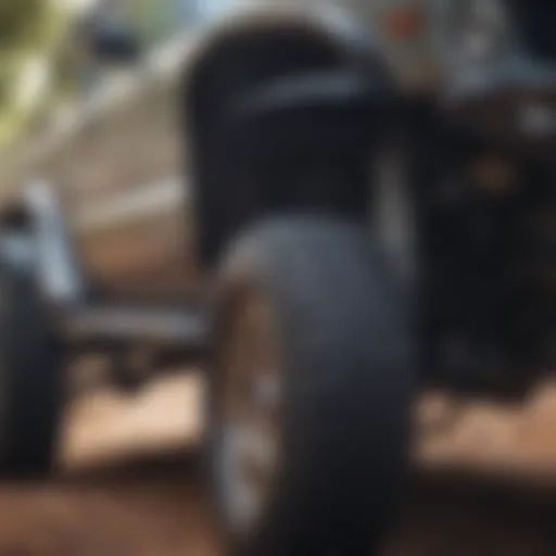 Detailed view of Baja Kits prerunner suspension components