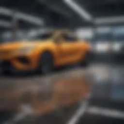 A selection of fuel-efficient used cars on display
