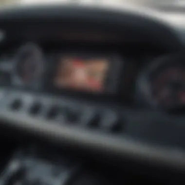 Close-up of a reliable AWD car dashboard with essential controls