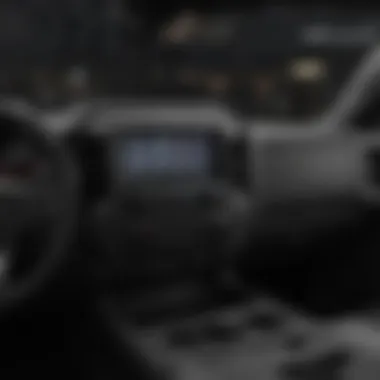 Advanced Technology Integrations in Silverado 1500 Interior view of a Chevrolet Silverado 1500 with advanced technology features and fittings