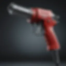 Central Pneumatic paint gun design showcasing its ergonomic features