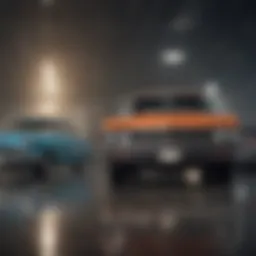A vibrant display of Chevrolet's classic color palette over the decades