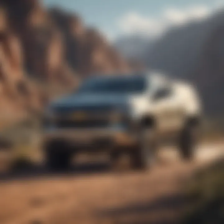 Chevrolet E-Truck in action on rugged terrain demonstrating performance