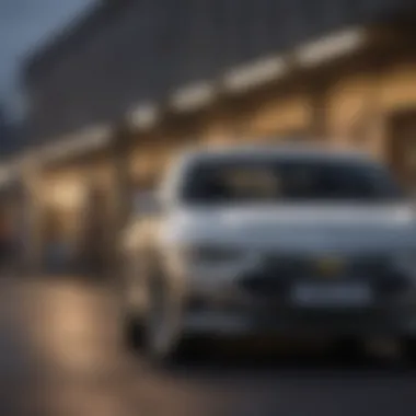 Front view of the Chevrolet Malibu showcasing its sleek design