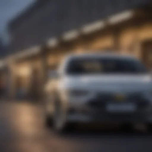 Front view of the Chevrolet Malibu showcasing its sleek design
