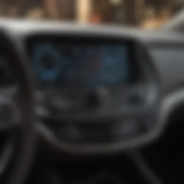 Interior view of the Chevy Malibu Coupe highlighting technology