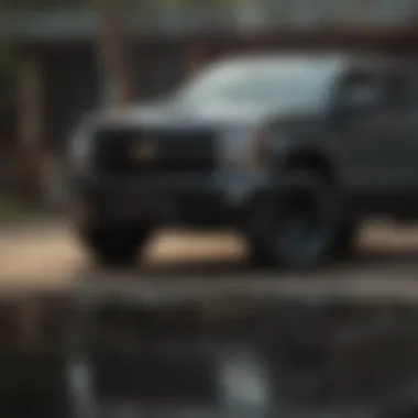 Comparison chart of Chevy Silverado editions, featuring the Black Ops Edition.
