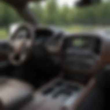 Dashboard of the Chevy Yukon XL featuring advanced technology and safety features