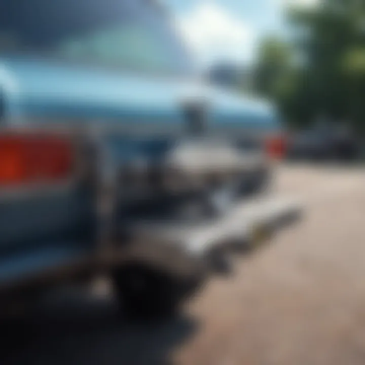 A vehicle being equipped with a trailer hitch