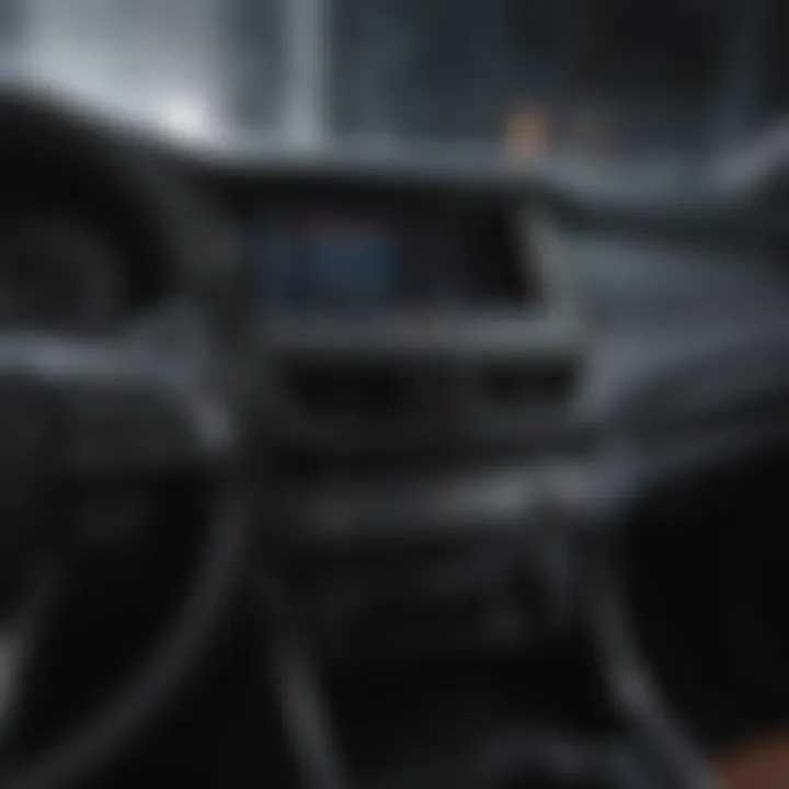 Interior of Hyundai Santa Fe highlighting advanced technology features