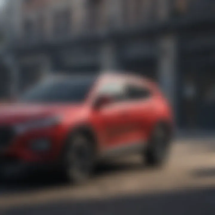Performance comparison chart of Hyundai Tucson and Santa Fe