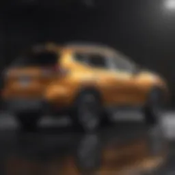 Side view of the Nissan Rogue showcasing its sleek design