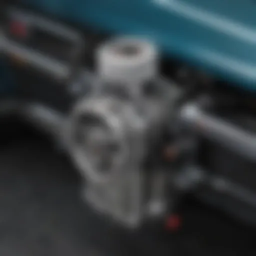 Detailed view of a 1966 Chevrolet Chevelle wiper motor showcasing its components and design.