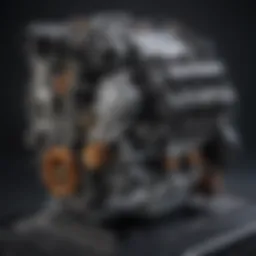 Honda Civic 1.5L Turbo engine showcasing its engineering design and components