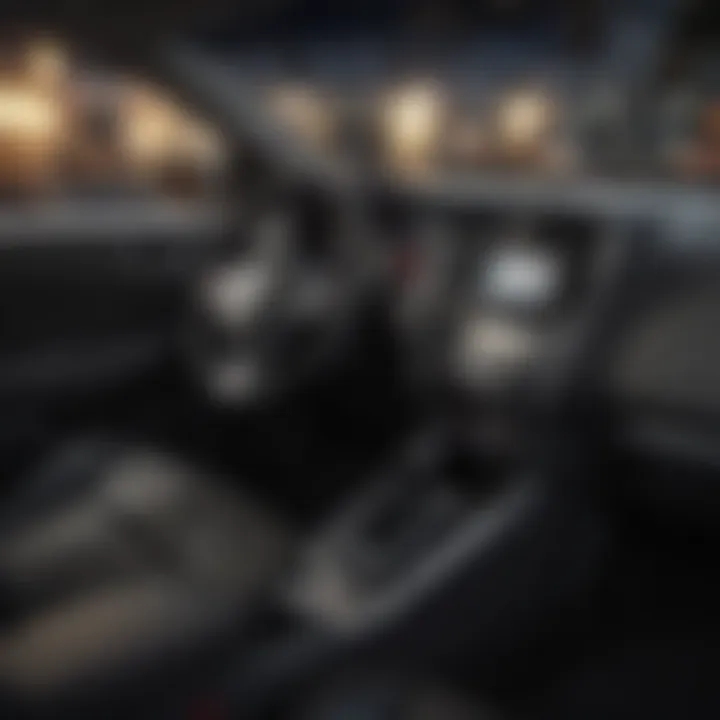 Interior showcasing technology features and comfort of the Nissan Sentra SRE