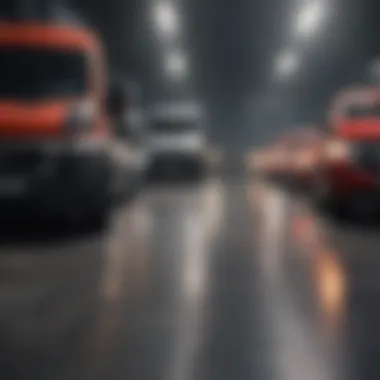 Different Ram Promaster models lined up