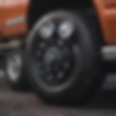A pickup truck utilizing an air compressor for inflating tires