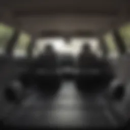 Interior view showcasing the spacious cargo area of a Toyota Prius