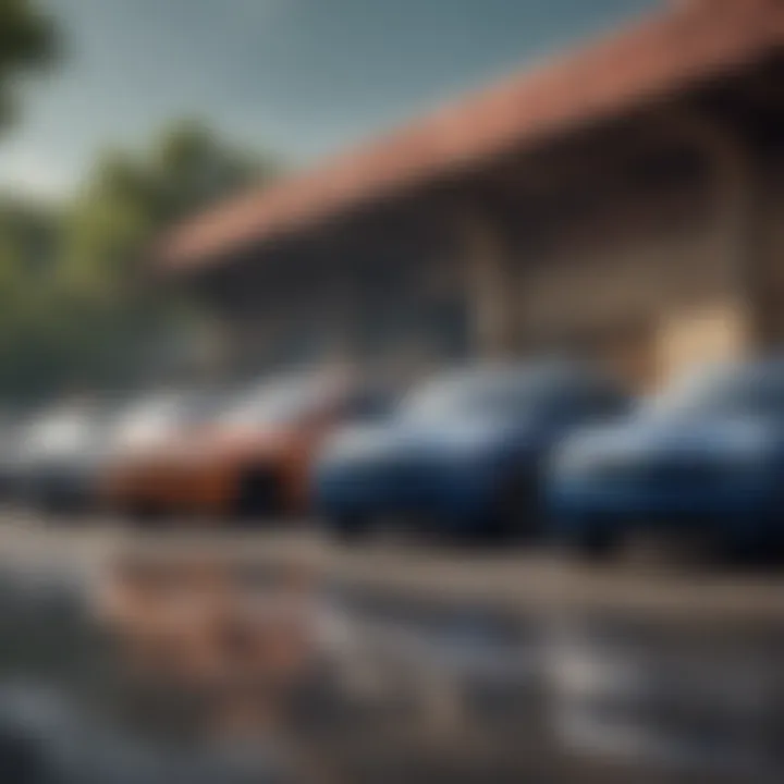 A lineup of popular American-made cars highlighting various manufacturers.