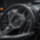 A detailed view of an IDIDIT steering column showcasing its intricate design and craftsmanship.