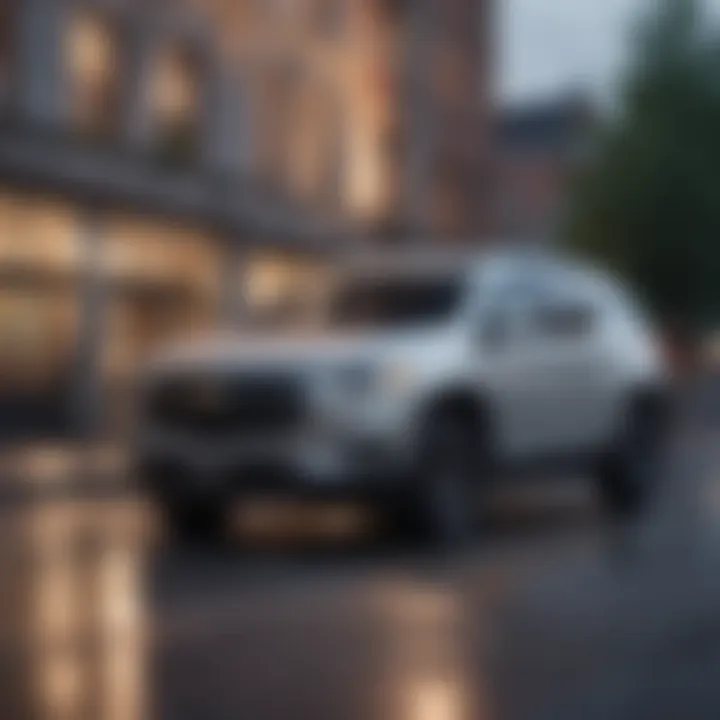 Dynamic exterior view of the GM Traverse showcasing its sleek design.