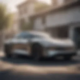 Lucid Air showcasing sleek aerodynamic design