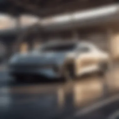 Dynamic Performance of Lucid Motors Lucid Motors vehicle in a dynamic driving scenario