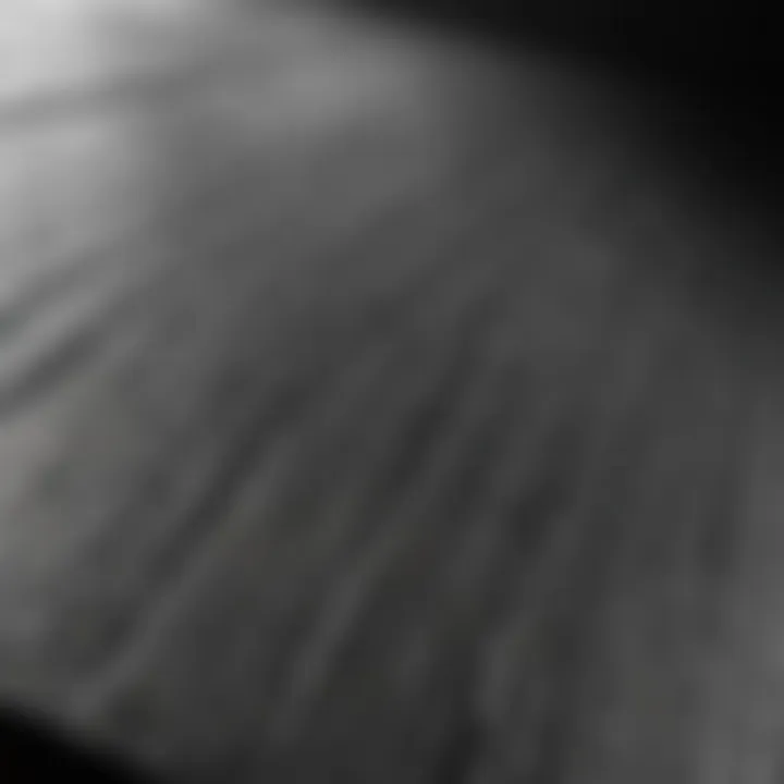 A close-up of a textured spray-on bed liner surface showcasing its durability