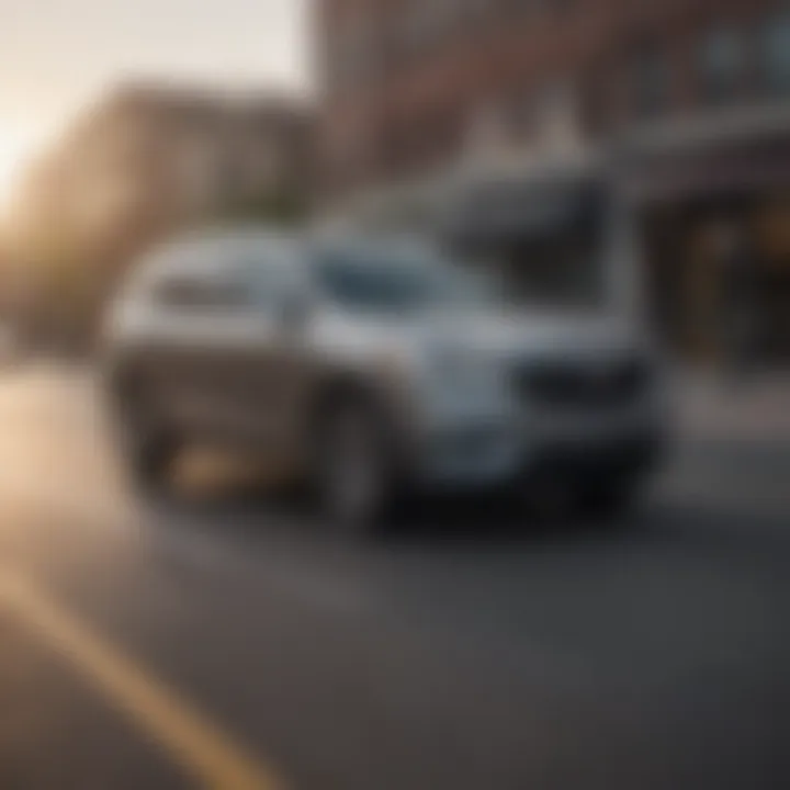Buick Enclave Avenir driving on a scenic route, highlighting its performance.