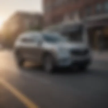 Buick Enclave Avenir on the Road Buick Enclave Avenir driving on a scenic route, highlighting its performance.