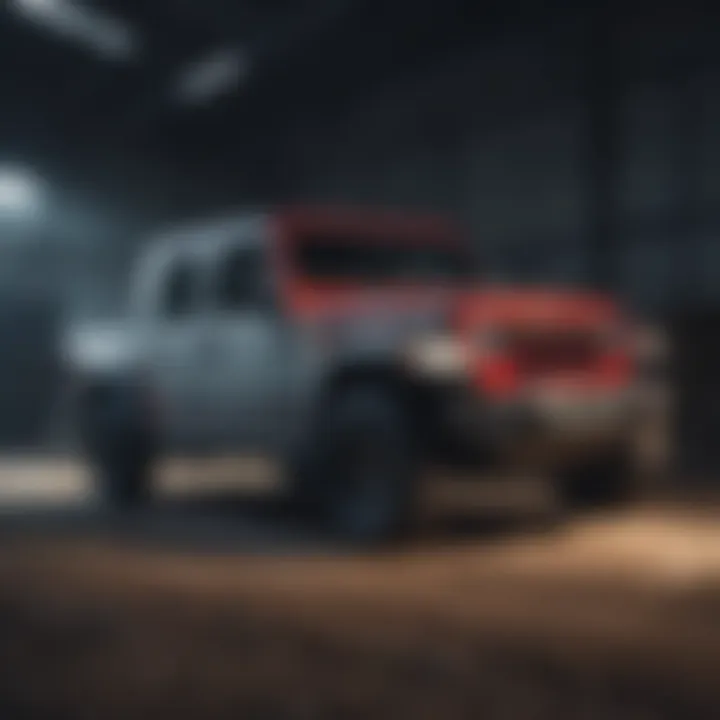 Custom paint job on a Jeep Gladiator