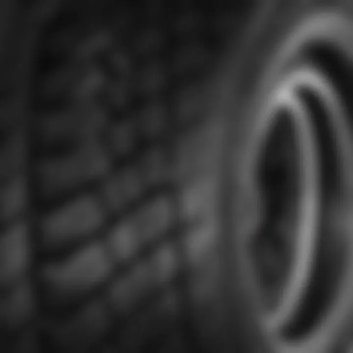 A close-up view of Dean Tires showcasing tread design and materials.