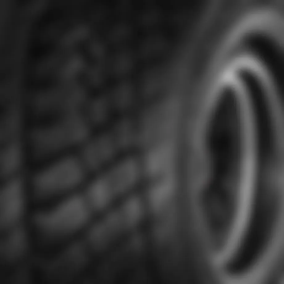 A close-up view of Dean Tires showcasing tread design and materials.