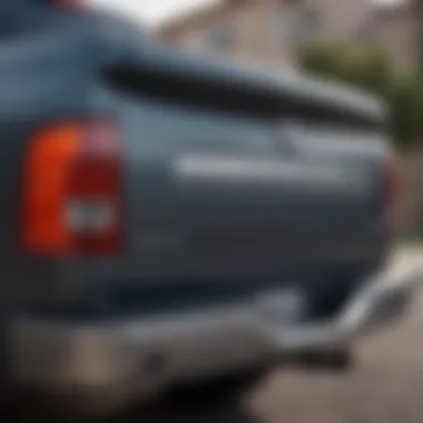 Robust Design of the 2006 Dodge Ram Tailgate Close-up view of the 2006 Dodge Ram tailgate showcasing its robust design