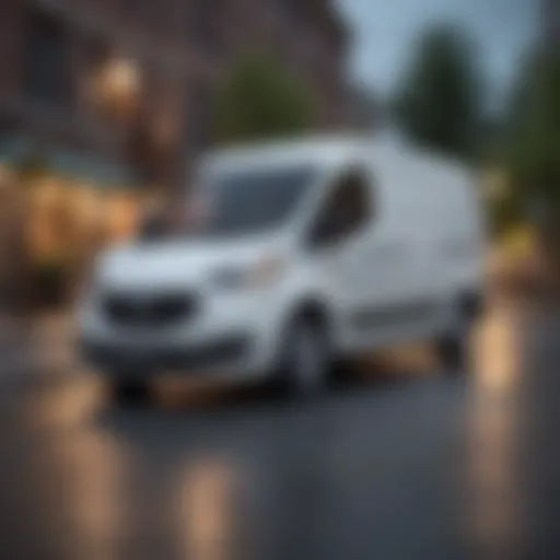 Modern electric passenger van showcasing sleek design and eco-friendly features
