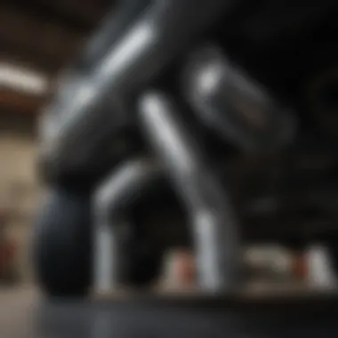 Exhaust System for Enhanced Output High-performance exhaust system installation on a 5.7 Hemi