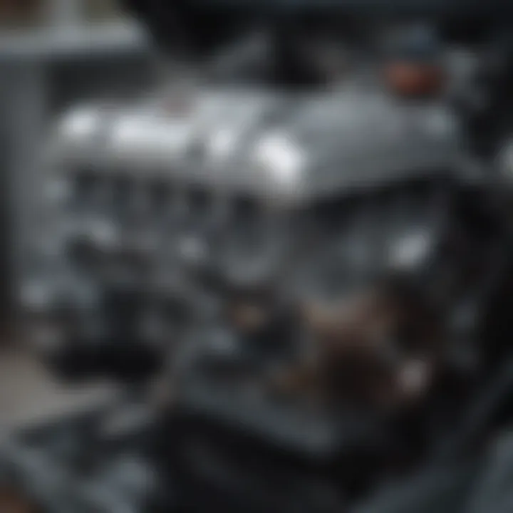 Mechanical upgrades being applied to a 5.7 Hemi engine