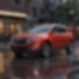Chevrolet Equinox in an urban setting