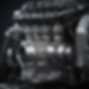 Close-up of Acura RDX engine for durability insight.