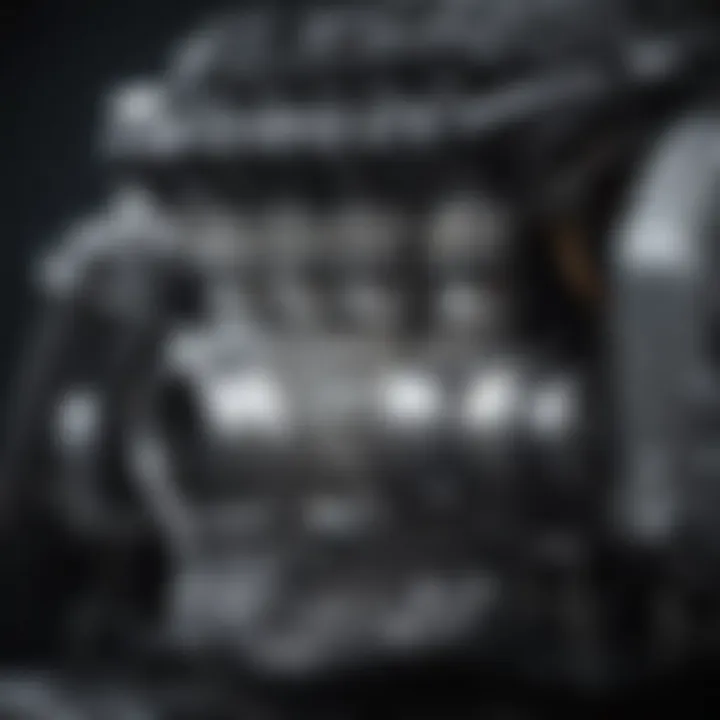 Close-up of Acura RDX engine for durability insight.