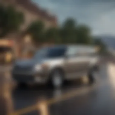 Ford Flex driving on a highway demonstrating performance